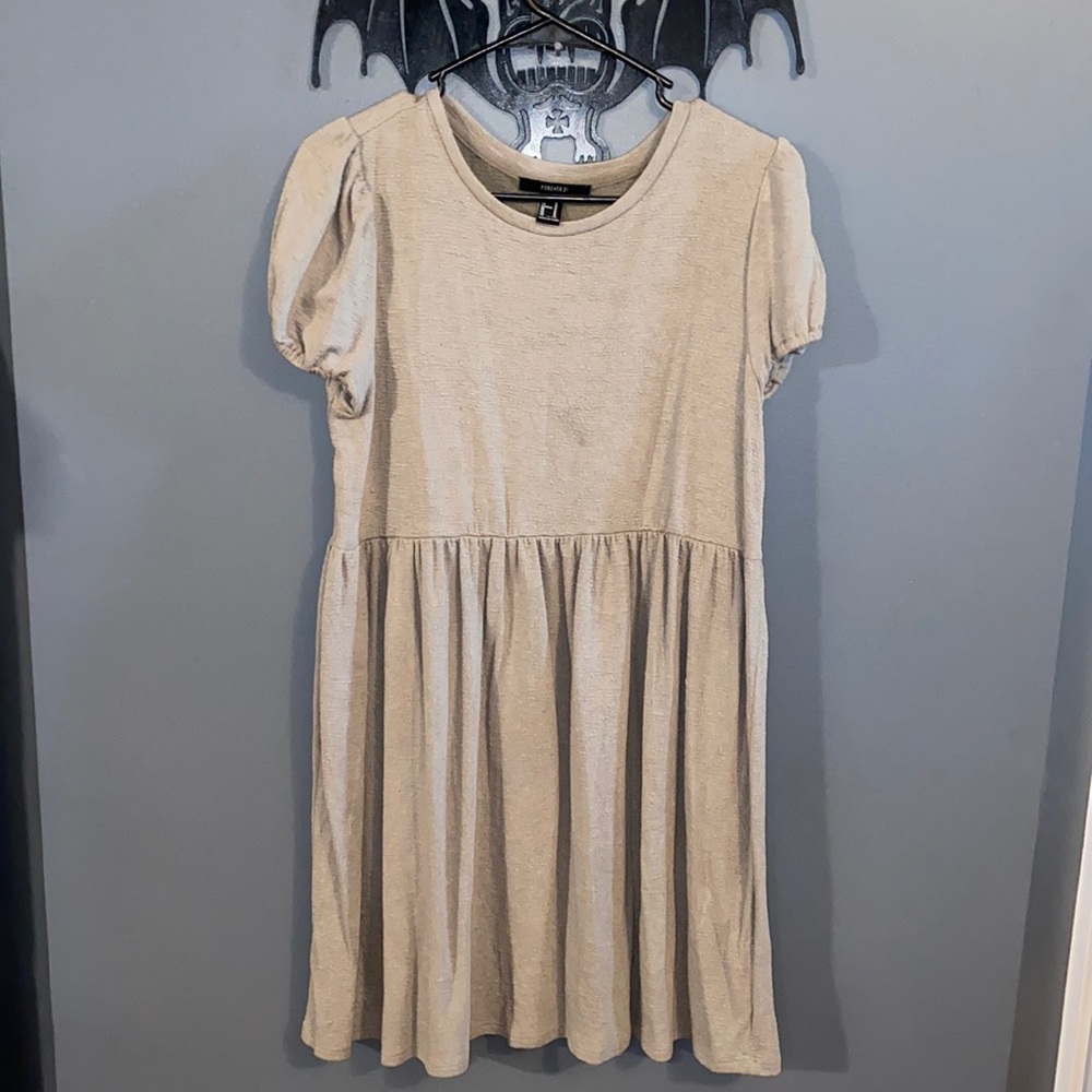 Puff-Sleeve Mini Dress Forever 21 NEW
